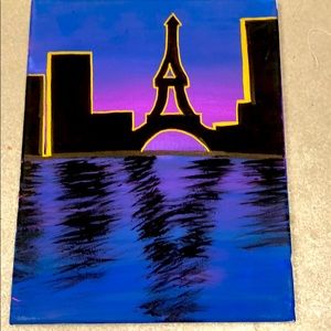 paris themed painting